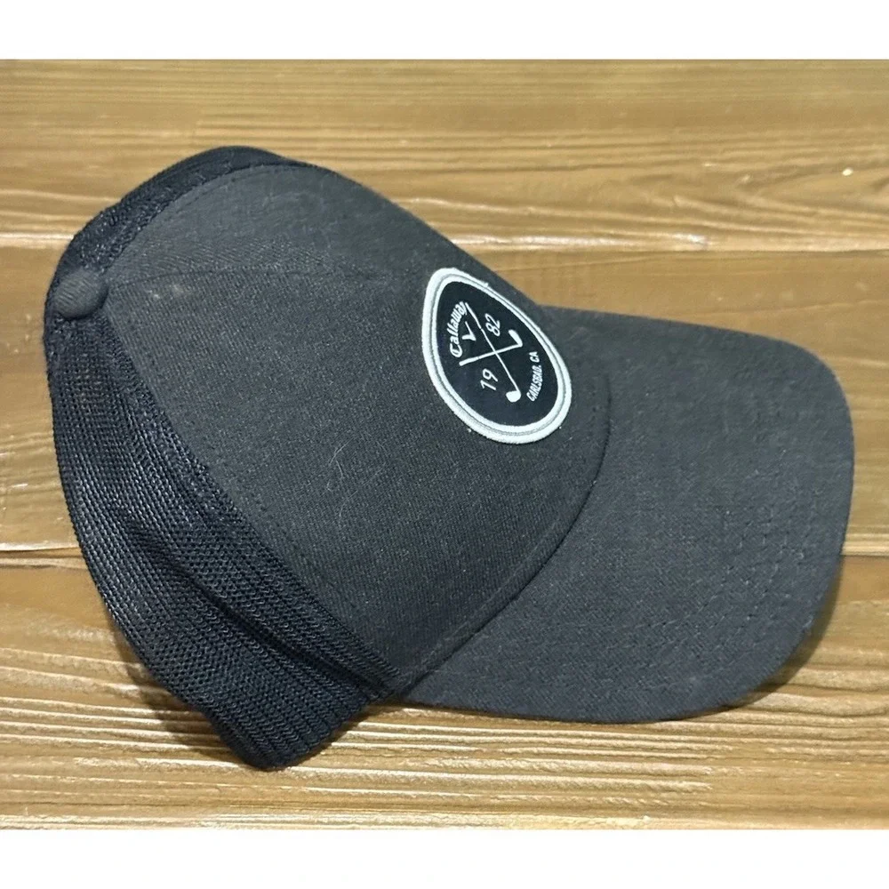 Callaway Hat Cap Mens‎ Black Snapback Mesh Trucker Carlsbad CA Golf
